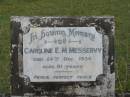 Caroline E M MESSERVY 24 Dec 1934 81 yrs  St Matthew's (Anglican) Grovely, Brisbane 