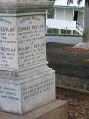 
Albert W KEYLAR
7 Oct 1912
aged 22 yrs 10 mths

brother
Frederick KEYLAR
9 Apr 1909
aged 29

Sarah Grace KEYLAR
7 Jun 1959

Edward KEYLAR
30 Dec 1879
aged 1 yr 9 mths

brother
William F KEYLAR
26 Mar 1887
aged 1 yr 7 mths

Sarah Jane KEYLAR
23 Jan 1921
aged 63 yrs

Adolph Julius KEYLAR
2 May 1924
aged 73

St Matthews (Anglican) Grovely, Brisbane
