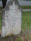 
Alexander Hewitt CRIBB
28 Dec 1900
aged 52

wife
Sarah
24 Aug 1923
aged 73

sons
Richmond, Alexander Hewitt, Moreton George
daughter 
Ada Sarah, 

daughter
Lily May
9 Jan 1932
aged 56

St Matthews (Anglican) Grovely, Brisbane
