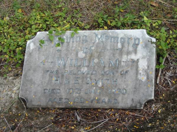 William  | son of H and E SMITH  | 16 Jan 1930  | 22 years  |   | St Matthew's (Anglican) Grovely, Brisbane  | 