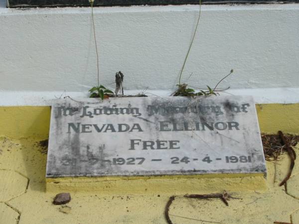 Nevada Ellinor FREE  | 31-7-1927 to 24-4-1981  |   | St Matthew's (Anglican) Grovely, Brisbane  | 