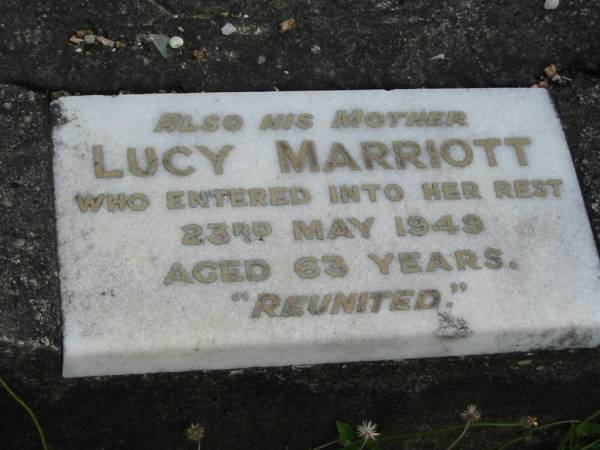 Lucy MARRIOTT  | 23 May 1949  | 63 yrs  |   | St Matthew's (Anglican) Grovely, Brisbane  | 