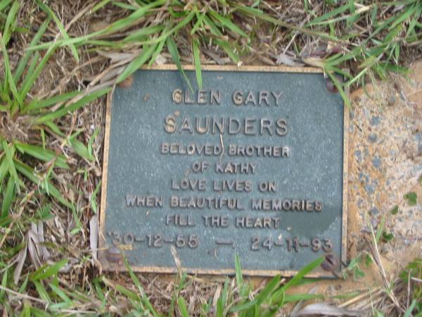 Glen Gary SAUNDERS  | (brother of Kathy)  | 30-12-55 to 24-11-93  |   | St Matthew's (Anglican) Grovely, Brisbane  | 
