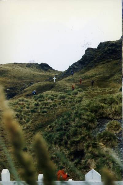 Shackleton memorial cross  | Grytviken Cemetery, South Georgia Island  | 