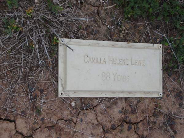 Camilla Helene LEWIS  | aged 88  | Haigslea Lawn Cemetery, Ipswich  | 