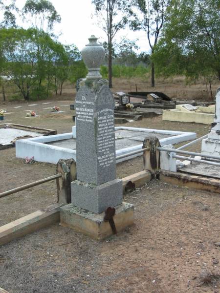 Ottilie GUTH  | (wife of Wilhelm GUTH)  | 27 Apr 1919, aged 64  | Wilhelm GUTH  | 7 Apr 1923, aged 82  | Augusta KUBLER  | 4 Mar 1942, aged 79  | Haigslea Lawn Cemetery, Ipswich  | 