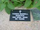 
Thomas Manwell GARVEN
13 Apr 2005, aged 90
Saint Augustines Anglican Church, Hamilton

