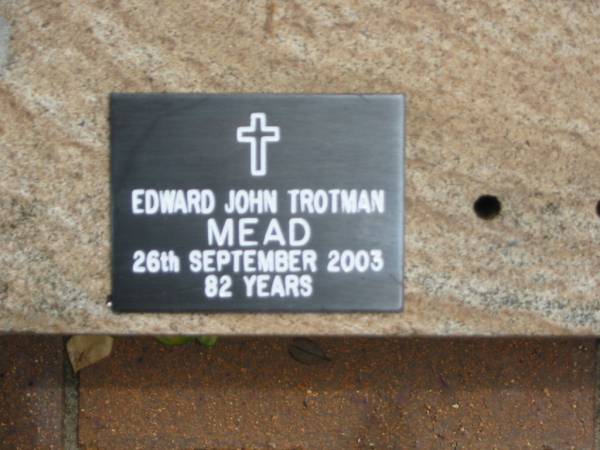 Edward John Trotman MEAD  | 26 Sep 2003, aged 82  | Saint Augustines Anglican Church, Hamilton  |   | 