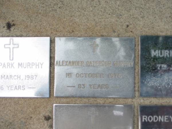 Alexander Paterson MURPHY  | 1 Oct 1976, aged 83  | Saint Augustines Anglican Church, Hamilton  |   | 