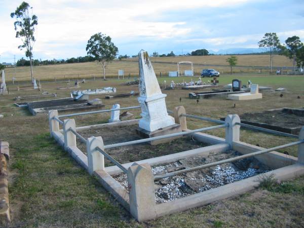 James T BURNETT  | (husband of Fanny BURNETT)  | d: 25 Nov 1904, aged 48  | Harrisville Cemetery - Scenic Rim Regional Council  | 