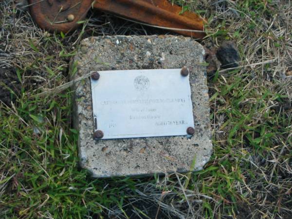 Catherine FORSYTH (nee McCLEARY)  | wife of James  | buried on this site 5 Jul 1914, aged 76  |   | Harrisville Cemetery - Scenic Rim Regional Council  | 