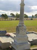 
William J BROOKS
d: 24 Apr 1932, aged 72
Mary (wife of W.J.BROOKS)
d: 18 Dec 1936, aged 72
our dear son
Edward Charles BROOKS
d: 20 Jul 1910, aged 19
Harrisville Cemetery - Scenic Rim Regional Council

