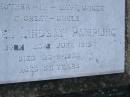 Daniel Lindsay PAMPLING b: 23 Jun 1919, d: 23 Sep 1974, aged 55 Harrisville Cemetery - Scenic Rim Regional Council 