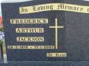 Frederick Arthur JACKSON b: 28 Mar 1919, d: 17 Jan 2002 Harrisville Cemetery - Scenic Rim Regional Council 