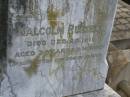 
Malcolm RUSSELL
d: 20 Dec 1911, aged 3 years 9 months
Harrisville Cemetery - Scenic Rim Regional Council
