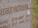 Albert George Victor HALL b: Nambour 18 May 1916 d: Harrisville 21 Jun 1981 Harrisville Cemetery - Scenic Rim Regional Council 