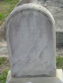 Mary VERDON d: 29 Jul 1907, aged 78 Harrisville Cemetery - Scenic Rim Regional Council  
