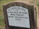 Annie TRULOFF d: 2 May 1954, aged 64 Harrisville Cemetery - Scenic Rim Regional Council 