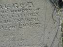 
Mary LA ALCORN
b: 8 ? 1856
d: 2 August 1877

Harrisville Cemetery - Scenic Rim Regional Council

