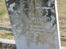 Elizabeth HURSTHOUSE (wife of S. HURSTHOUSE) d: 4 Nov 1912, aged 73 Samuel HURSTHOUSE d: 14 Sep 1921, aged 78 (Son) David (HURSTHOUSE) d: 8 Jan 1924, aged 57  Harrisville Cemetery - Scenic Rim Regional Council 