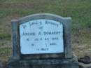 Archie A DONAGHY d: 24 Jun 1943, aged 34?  Harrisville Cemetery - Scenic Rim Regional Council 