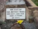 Ian Jeffrey TAEGE d: 23 Jun 1938, aged 2 1/2 years  Harrisville Cemetery - Scenic Rim Regional Council 