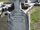 Bertha HABBEN (nee DUPKE); 27 Jul 1923; aged 51 St Paul's Lutheran Cemetery, Hatton Vale, Laidley Shire 