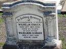 Wilhelm KNACK, died 10 Nov 1946 aged 53 years, husband father; Wilhelmine B. KNACK, died 7 Oct 1981 aged 85 years; St Paul's Lutheran Cemetery, Hatton Vale, Laidley Shire 