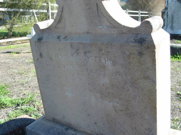 Frau Emilie ZISCHKE, born PETERS, born Mar 1849 died 11 May 1897?;  | St Paul's Lutheran Cemetery, Hatton Vale, Laidley Shire  | 