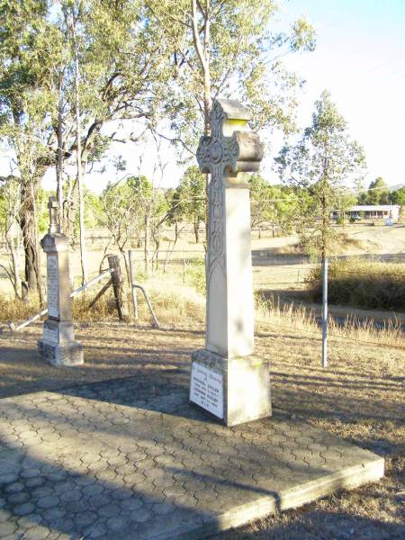 Michael BUGLER,  | died 9 Aug 1907;  | Johanna BUGLER,  | died 14 Sept 1962;  | Helidon Catholic cemetery, Gatton Shire  | 