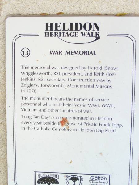 <a href= WM_13.html >Helidon War Memorial</a>  | 
