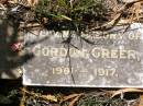 Gordon GREER, 1901 - 1917; Helidon General cemetery, Gatton Shire 