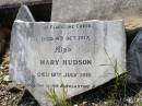George HUDSON, of Flagstone Creek died 4 Oct 1917; Mary HUDSON, died 12 July 1915; Helidon General cemetery, Gatton Shire 