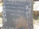 
Christian F. BEUTEL,
husband father,
1865 - 1931;
Helidon General cemetery, Gatton Shire
