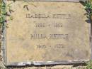 Isabella KETTLE, 1885 - 1963; Hilda KETTLE, 1910 - 1972; Helidon General cemetery, Gatton Shire 