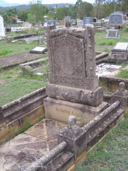 Constance Bertha (Connie) WRIGHT,  | died 18 Nov 1922 in 10th year,  | dedicated by parents brothers sisters;  | Helidon General cemetery, Gatton Shire  | 