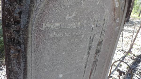 Joseph James GWYNNE C.E.  | d: 28 Oct 1883 aged 53  |   | Herberton Pioneer - Rose Lane Cemetery  |   |   |   | 