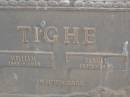 
William TIGHE,
1863 - 1938;
Planet TIGHE,
1870 - 1956;
Highfields Baptist cemetery, Crows Nest Shire
