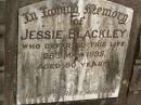 Jessie BLACKLEY, died 28 May 1935 aged 80 years; Matt, baby; Howard cemetery, City of Hervey Bay 
