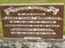 James (Chum) MORELAND, husband, died 20 Oct 1967 aged 61 years; Harriett Ellen, wife sister, died 25 Jan 1971 aged 64 years; Howard cemetery, City of Hervey Bay 