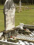 
John Henry BURRELL,
died 7 Aug 1921;
Ellen BURRELL,
died 22 July 1957 aged 88 years;
Howard cemetery, City of Hervey Bay
