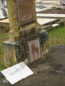 
George William DART,
died 7-11-52 aged 76 years;
Selina DART,
died 1 March 1968 aged 89 years;
Howard cemetery, City of Hervey Bay
