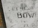 
Erenest Allan BOWLES,
husband father,
died 28 July 1957;
Howard cemetery, City of Hervey Bay
