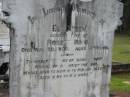 Elizabeth, wife of Robert BOAG, died 30 Aug 1908 aged 49 years; Howard cemetery, City of Hervey Bay 