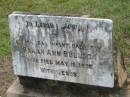 
Sarah Ann BULLICK,
infant daughter,
died 10 May 1909;
Howard cemetery, City of Hervey Bay
