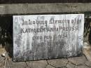 Kathleen Anna PREUSS, died 11 Feb 1934 aged 9 years; Howard cemetery, City of Hervey Bay 