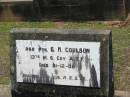 G.M. COULSON, died 21-12-38; Howard cemetery, City of Hervey Bay 