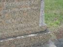Lawrence W. BILSBOROUGH, died 2 Nov 1946 aged 26 years; Mary L. BILSBOROUGH, died 30 June 1962? aged 66? years; Howard cemetery, City of Hervey Bay 