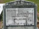 Richard E. SIMCOCK, died 25 April 1957 aged 70 years; Howard cemetery, City of Hervey Bay 