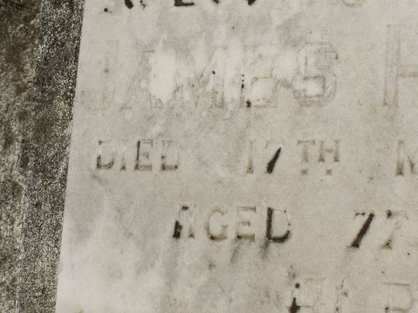 James POLLARD,  | died 17 March 1955 aged 77 years;  | Howard cemetery, City of Hervey Bay  | 